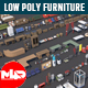 Low Poly Interior Furniture Pack Collection - 3DOcean Item for Sale